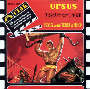 Copertina album URSUS-URSUS NELLA VALLE DEI LEONI-URSUS NELLA TERRA DI FUOCO-GLI INVINCIBILI TRE